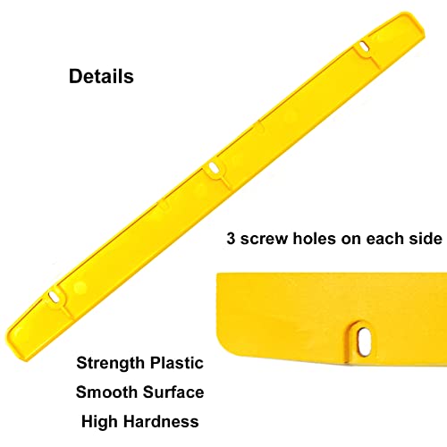 Generic 395672-00 Miter Saw Kerf Plate, 2 PCS, Yellow, 16x1.2x0.3 Inches, Fits DW708 & DW708-B2 Models