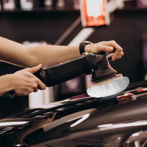 6 Pcs Car Polishing Bonnet Lambs Wool Fleece Buffing Pad Car Buffing Pads Waxing Bonnet Polishing Pads for Furniture Waxing Cleaning (5"- 6")