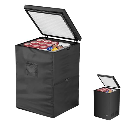 Chest Freezer Cover – Waterproof 420D Dustproof Indoor/Outdoor, Fits 3.5 Cu Ft Freezers