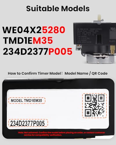 Kinok WE04X25280 TMD1EM35 Dryer Timer for GTD33EASK0WW GTX22EASK0WW
