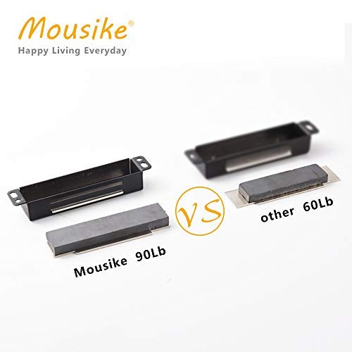 2 Pack Magnetic Door Catch Heavy Duty 90lb Black Stainless Steel for Cabinets & Closets