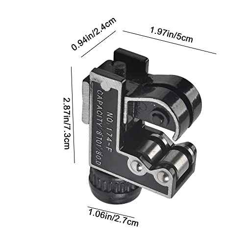 Mini Steel Tube Cutter Tool£¬Mini Pipe Cutter 1/8 to 1-1/8 Inch (3-28 mm)£¬ Tube Pipe Cutter for Copper Brass Aluminum,Thin Stainless Steel Tube