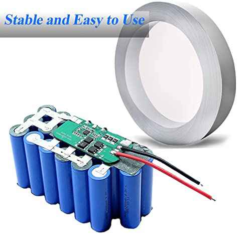 Nickel Strips, 10m*0.15mm * 8mm Nickle Tabs for 18650 21700 26650 AA Cell Battery Pack Spot Welding and Soldering, 1Roll
