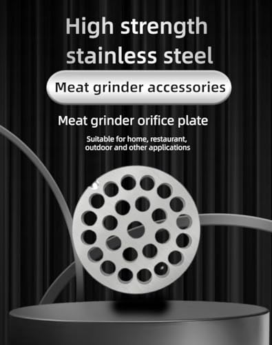 #12 Stainless Steel Meat Grinder Plate 70mm Replacement Disc – 10mm Center Hole (12mm Plate) – OUSTUE