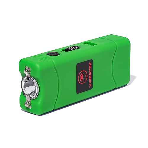 VIPERTEK VTS-881 Micro Stun Gun for Self Defense Rechargeable with LED Flashlight