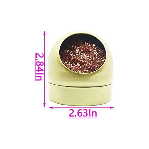 Soldering Iron Tip Cleaner, 3Pcs Non-Slip Solder Cleaner & 1 Pcs Case Holder, Used To Clean Soldering Iron And Soldering Iron Tip