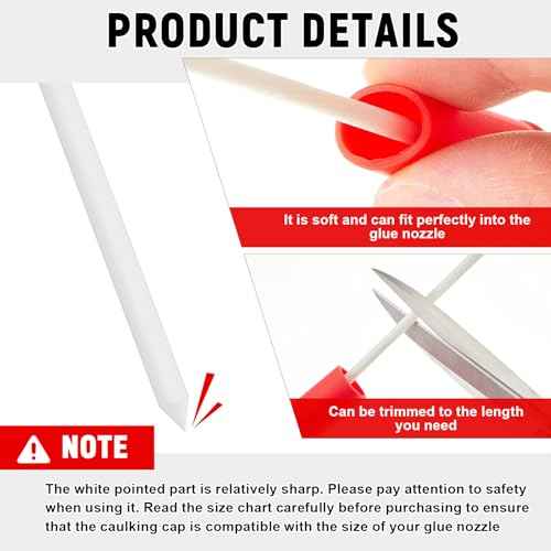 Gisafai 10 Pcs Caulk Tube Caps Reusable Caulk Saver Tube Sealer Caps Finishing Tool for Sealing and Preserving Open Universal Prevent Drying (Red)