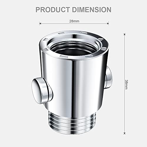 Universal Shower Shut Off Valve G1/2" Push Button Water Flow Control for Shower & Bidet