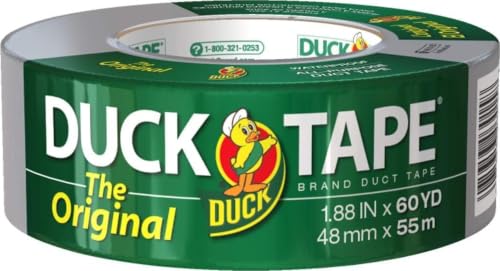 Duck Brand Duct Tape Silver 1.88 Inch x 60 Yard - 1 Roll - USA Made