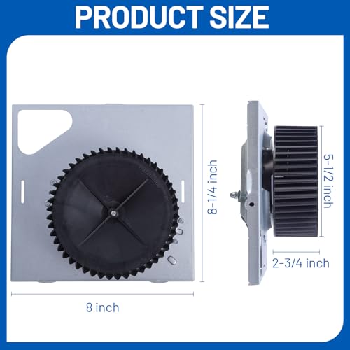 Cylrod 8 x 8-1/4 Inch Bathroom Exhaust Fan Motor Replacement for Broan 678-G 2678F-A