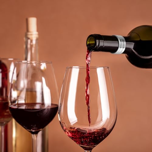 uxcell 4pcs Wine Bottle Collars with Velvet Flocking – Drip Catcher Rings