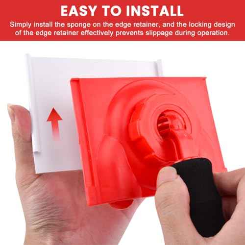 Paint Edger Trimmer with 2 Replacement Pads,Paint Edgers Tool,Walls & Ceilings Pad Painter,Paint Pad Applicator,Edge Trimmer & Paint Edger Tool for Home Wall Painting