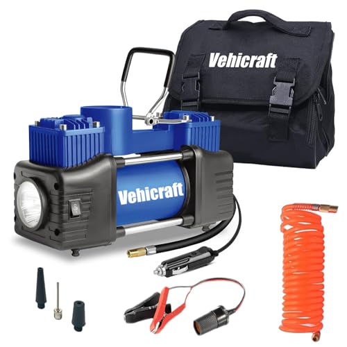 12V Car Tire Inflator Pump 150 PSI Dual-Cylinder Air Compressor for SUV RV