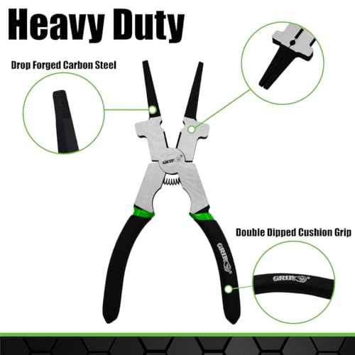 Grip 9" Multi-Purpose Mig Welding Pliers - Carbon Steel - Spring Loaded - Trimming Mig Wire, Holding Mig Tips or Nozzles, Removing Splatter - Home, Garage, Workshop