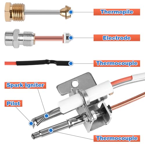 Water Heater Pilot and Igniter Assembly Replacement Kit for Rheem & GE