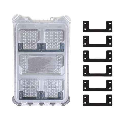 StealthMounts Mounting Cleats for Milwaukee Packout (6 Pack) Black | Mounting Cleats for Milwaukee Packout | Made in The UK