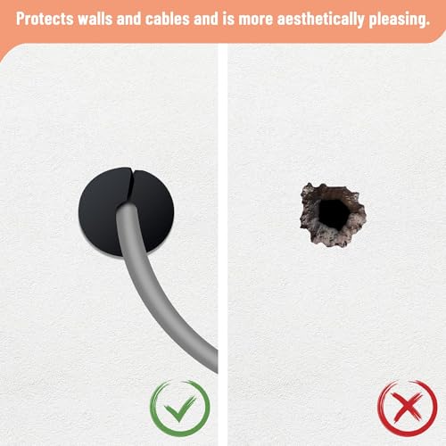USEAMIE 3/4 Inch Cable Grommet Routing Kit for Starlink Cables, Waterproof Silicone Wall Pass, 2 Pcs