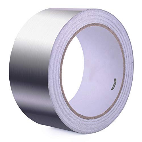 LLPT Aluminum Foil Tape 2 Inches x 50 Feet 5.9 Mil Extra Thick Strong Adhesive HVAC Sealing Hot Cold Air Duct Tape for Pipe Metal Repair (AF207)