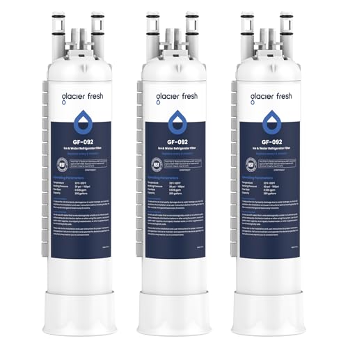 Glacier Fresh FPPWFU01 Water Filter Replacement 3 Pack for Frigidaire - NSF Certified