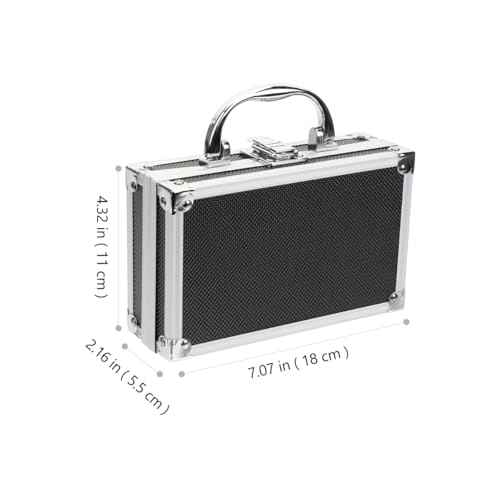 Mini Briefcase Aluminum Tool Holder Box Case, Baby Briefcase Zarges Aluminum Cases Professional Flight Briefcase Tool Box Travel Luggage Organizer Case for Craftsman Carry Man