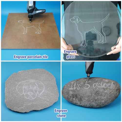 10 Pcs Carbide Burr Set 1/8" Shank Compatible with Dremel Bits Rotary Tools Attachment Kit Rasp Drill File Accessories Metal Wood Stone Steel Grinding Carving Cutting Polishing Solid Tungsten