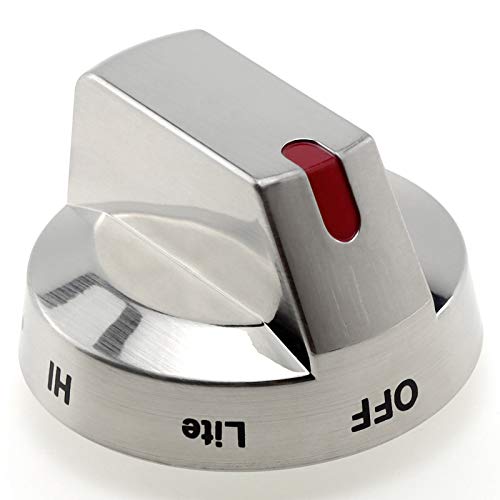 AMI PARTS DG64-00473A Silver Range Oven Knob - Compatible Samsung NX58H5600SS