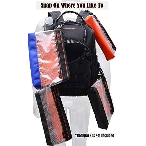 WELKINLAND Clear Tool Pouch, 4PCS Tool pouches, 13" Tools pouch, Zipper tool pouch, Tool pouch bag, Tool bag organizer, Small tool bag, Small tool pouch, Small tool bags, Tool pouches with zipper