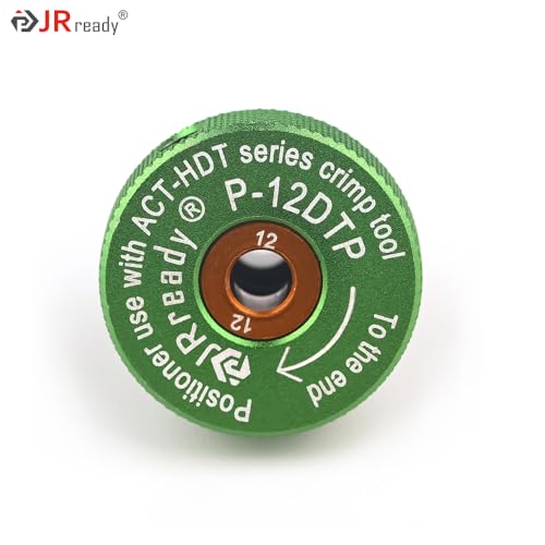 JRready P-12DTP Positioner for ACT-HDT Crimp Tool Crimp contacts suitable for #12 Deutsch DTP&Amphenol ATM Series Solid Contacts