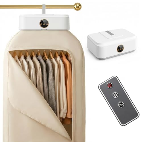 Portable Mini Clothes Dryer with UV Care, Remote, 600W, Compact Foldable Drying Bag