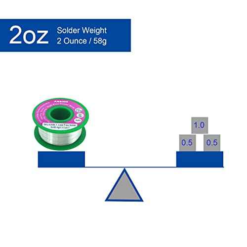 Ultra Fine Solder Wire 0.3mm Lead Free Electronics Solder Wire, Rosin Flux Core Alloy Electrical Soldering Wire, Sn99 Ag0.3 Cu0.7 RoHS for Micro Electronic Soldering 0.01inch