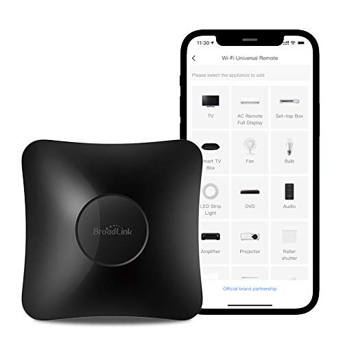 BroadLink RM4 Pro IR & RF Universal Remote - Wi-Fi Hub for TV, AC, STB, Alexa & Google