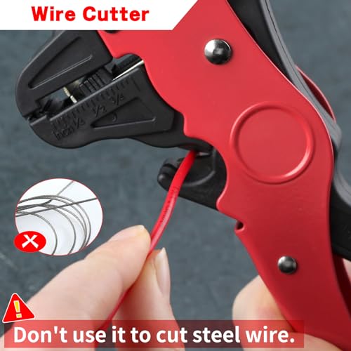 SPEEDWOX Automatic Wire Stripper Tool 2 In 1 Wire Stripper Cutter Self Adjusting Wire Strippers Electrical Adjustable 10-24 AWG Cable Stripper Tool Cable Cutter For Industrial And Home Electric Repair