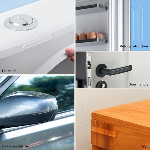 6.3cm x 1cm Wall Bumpers 10pcs Self-Adhesive Door & Furniture Protectors
