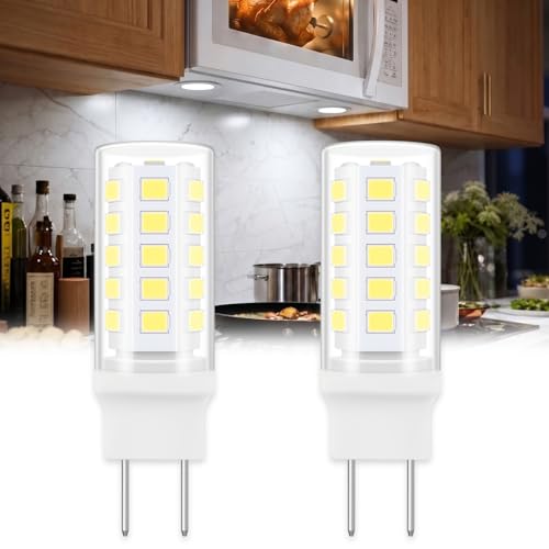 G8 LED Microwave Light Bulb 4W 120V 6000K 2Pack by Noobibaba, Fits GE/Samsung/LG