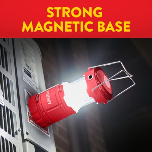 Eveready Red Collapsible LED Camping Lantern 3-Pack - Water-Resistant Emergency Lights