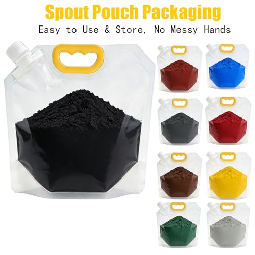 1 lb Black Iron Oxide Concrete Pigment - Waterproof, UV-Resistant Cement Dye