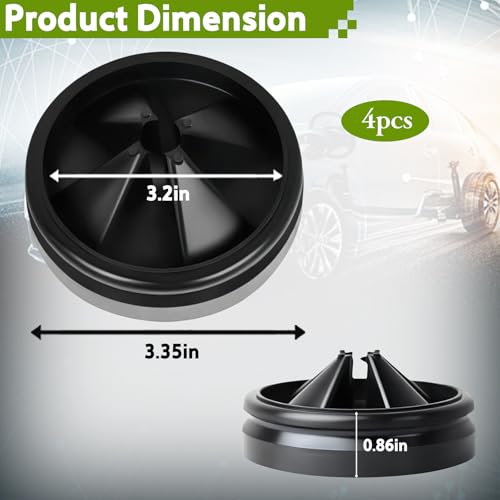 4-Pack 3-3/8in Garbage Disposal Splash Guard Compatible with