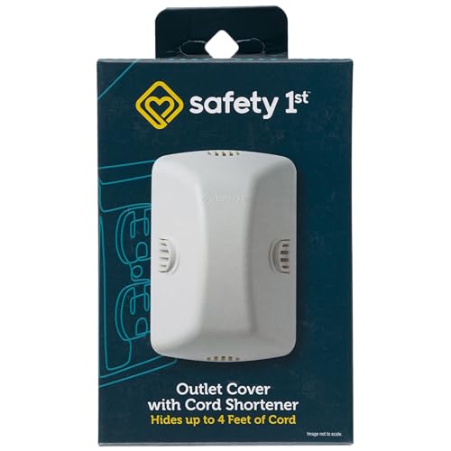 Safety 1st Outlet Cover with Cord Shortener - Baby Proofing, 1 Count