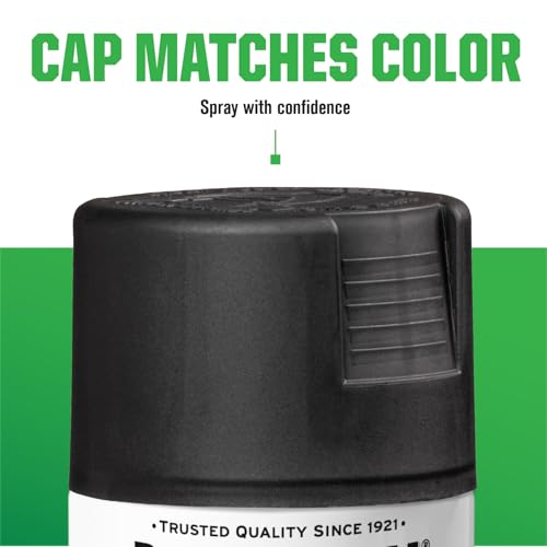 Rust-Oleum High Heat Flat Black Enamel Spray Paint 12oz for BBQ & Metal Surfaces