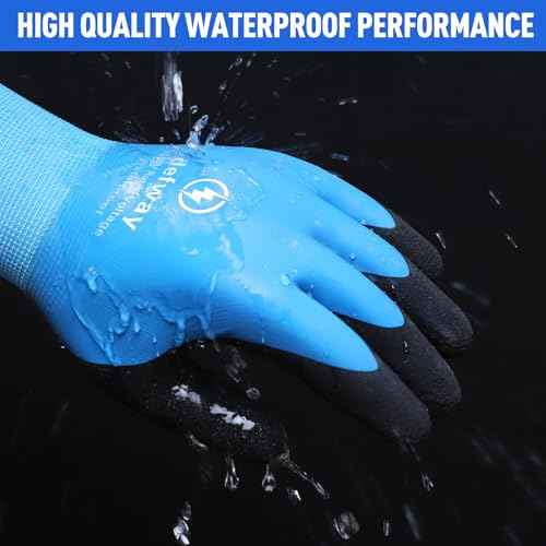 defway Insulated Work Gloves 1000V High Voltage Resistant Electrician Gloves Waterproof Work Gloves Rubber Non Slip Design