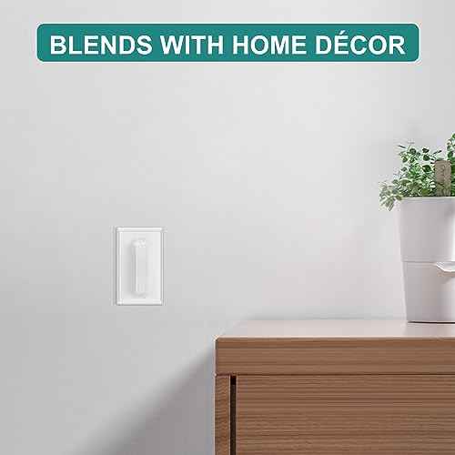 CLYMENE Light Switch Cover Guard, Child Proof Wall Switch Cover Keeps Your Lights or Switches from Getting Accidentally Turned ON or Off, Toggle Style (White, 2 Pack)