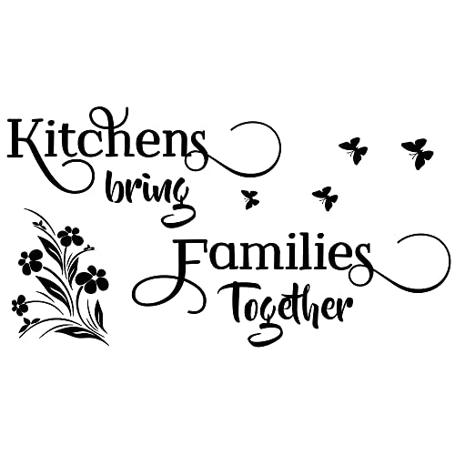 Kitchens Bring Families Together Kitchen Wall Decor Stickers Vinyl Art Mural Home Decoration Quotes