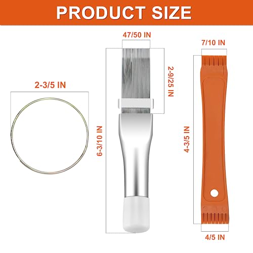 Cenipar 2PCS Air Conditioner Fin Comb Set with FCR6 & Stainless Radiator Fin Combs