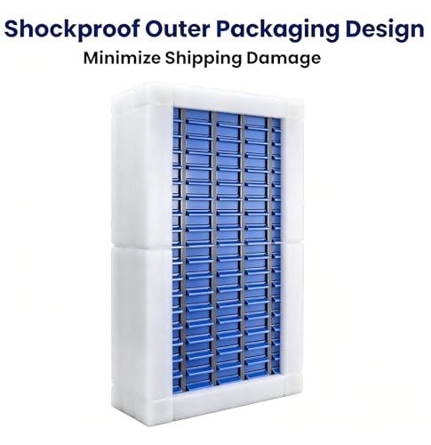 100-Drawer Nut & Bolt Organizer Cabinet with ABS Drawers, 26 x 9 x 46 in