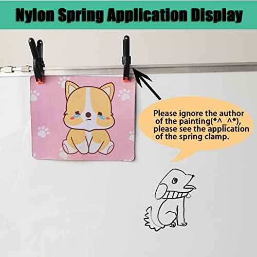 Spring Clamps,10 Pack 4.5in Professional Plastic Heavy Duty Spring Clips for Crafts, Backdrop Clips Clamps for Backdrop Stand,Photography Studios,Woodworking,Home Improvement