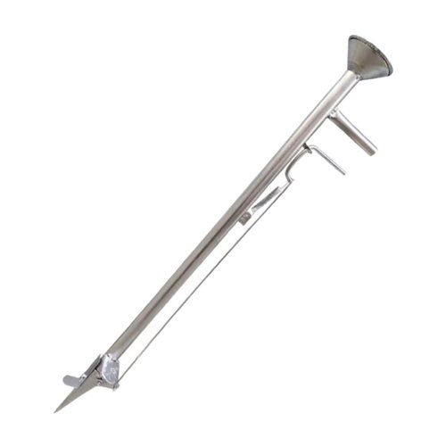 IEUDNS Garden Seeder Garden Bulb Transplanter ToolSeed Spreader Sowing Seed Dispenser Easy to Operate Stainless Steel Manual Planter Vegetable Metal Seeder for Beans Peanut, Length 93cm