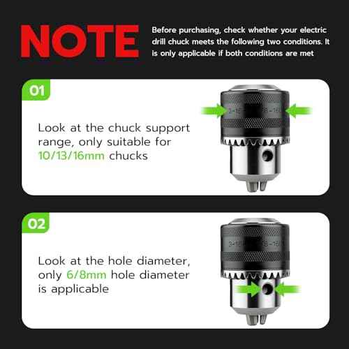 Mcbazel 3-in-1 Ratchet Drill Chuck Key Wrench with 2 Sets Sockets, Universal Ratcheting Chuck Spanner, Replacement Tool for Drill, Compatible with Most Electric Drills and Power Tools
