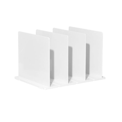 QIYUNI White Multi-Functional Bag Storage Rack Wardrobe Storage partition Artifact Save Space be dust-proo Spacer Partition Board