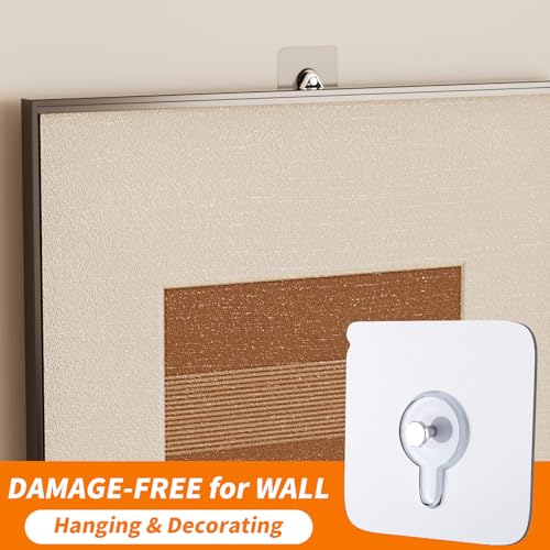 Coolpa 8mm 24PCS Adhesive Wall Hooks No Nails for Kitchen Bathroom Home Office