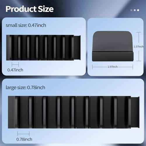 44 PCS Plier Organizer for Toolbox & Tool Drawer, Modular Desgin Plier Holders, Modular Toolbox Organizer System for Professional and DIY Mechanics, Include 20 Big Slot and 22 Small Slot, Black